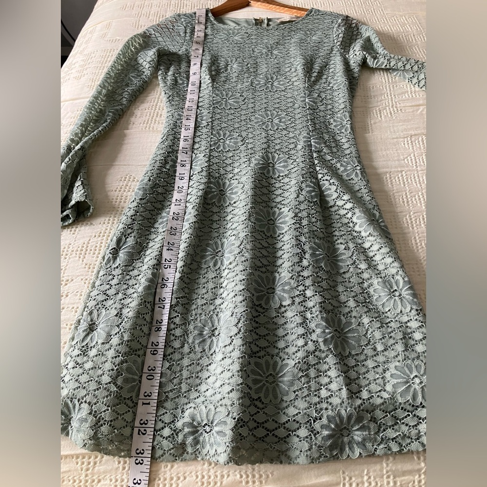 ALTAR’D STATE Sage Green Lace A-Line Bell Sleeve Dress Size XS - Picture 7 of 9
